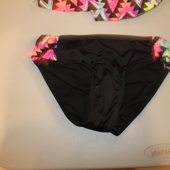Multi Color 2 Pcs Justice Bikini Swimsuit Size 10 - Picture 3 of 11